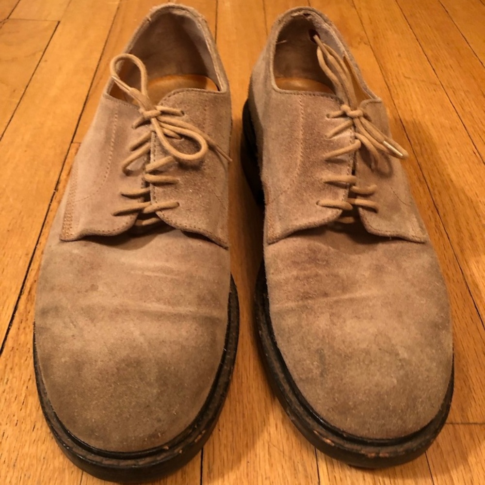 GUC - J Crew Men's Tan Suede Shoes Size 11